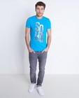 T-shirts - Blauw T-shirt met fotoprint
