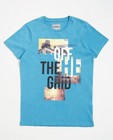 T-shirts - Grijsblauw T-shirt met fotoprint
