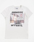 T-shirts - Lichtbeige T-shirt met fotoprint