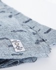 Grijsgroene sjaal met autoprint