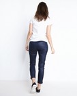 Broeken - Witte jeans met coating