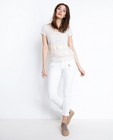 Broeken - Witte jeans met coating