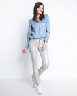 Jeans met zilveren coating - null - Sora