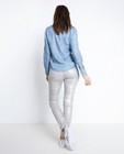 Pantalons - Jeans met zilveren coating