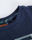 T-shirts - Donkerblauw T-shirt met print Wickie