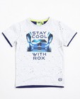 T-shirts - Lichtgrijs T-shirt met print Rox