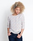 Hemden - Viscose top met floral print