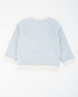 Sweaters - Lichtblauwe sweater met opschrift