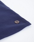 T-shirts - Marineblauwe top met open haakwerk