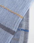 Bonneterie - Écharpe bleu gris avec des franges