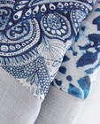 Breigoed - Grijsblauwe sjaal met print