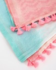 Breigoed - Roze etnische sjaal met kwastjes