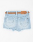 Shorten - Destroyed jeansshort met riem