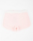 Shorts - Roze-wit gestreepte sweatshort
