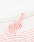Shorts - Roze-wit gestreepte sweatshort
