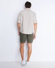 Shorts - Beige cargoshort met comfort fit