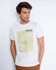 T-shirts - Wit T-shirt met print van een kaart