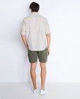 Hemden - Beige safarihemd, comfort fit