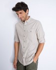 Hemden - Beige safarihemd, comfort fit