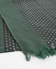 Bonneterie - Groene sjaal met motief