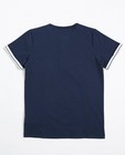 T-shirts - T-shirt bleu marine avec une rangée de boutons