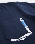 T-shirts - T-shirt bleu marine avec une rangée de boutons