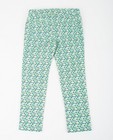 Pantalons - Groene broek met retroprint