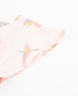 Chemises - Lichtroze blouse met vogelprint