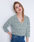 Hemden - V-hals blouse met florale print