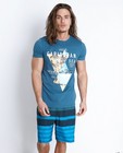 T-shirts - Blauwgrijs T-shirt met grafische print