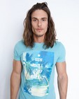 T-shirts - Turkooisblauw T-shirt met fotoprint