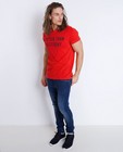 Rood T-shirt met opschrift - null - Quarterback