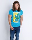 T-shirts - Blauw T-shirt met kleurrijke print