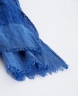 Breigoed - Blauwe katoenen sjaal 