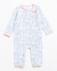 Pyjama met kattenprint + strikje - null - JBC