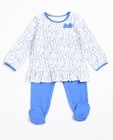 Blauwe pyjama met kattenprint - null - JBC