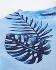 T-shirts - Blauw T-shirt met tropische print