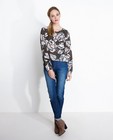 Chemises - Kaki blouse met bold print