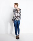 Chemises - Kaki blouse met bold print