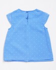 Hemden - Lichtroze blouse met stippenprint