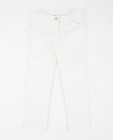 Broeken - Witte jeans met glitterprint