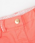Shorts - Koraalrode short met golvende zoom