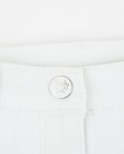 Shorts - Witte jeansshort met kant