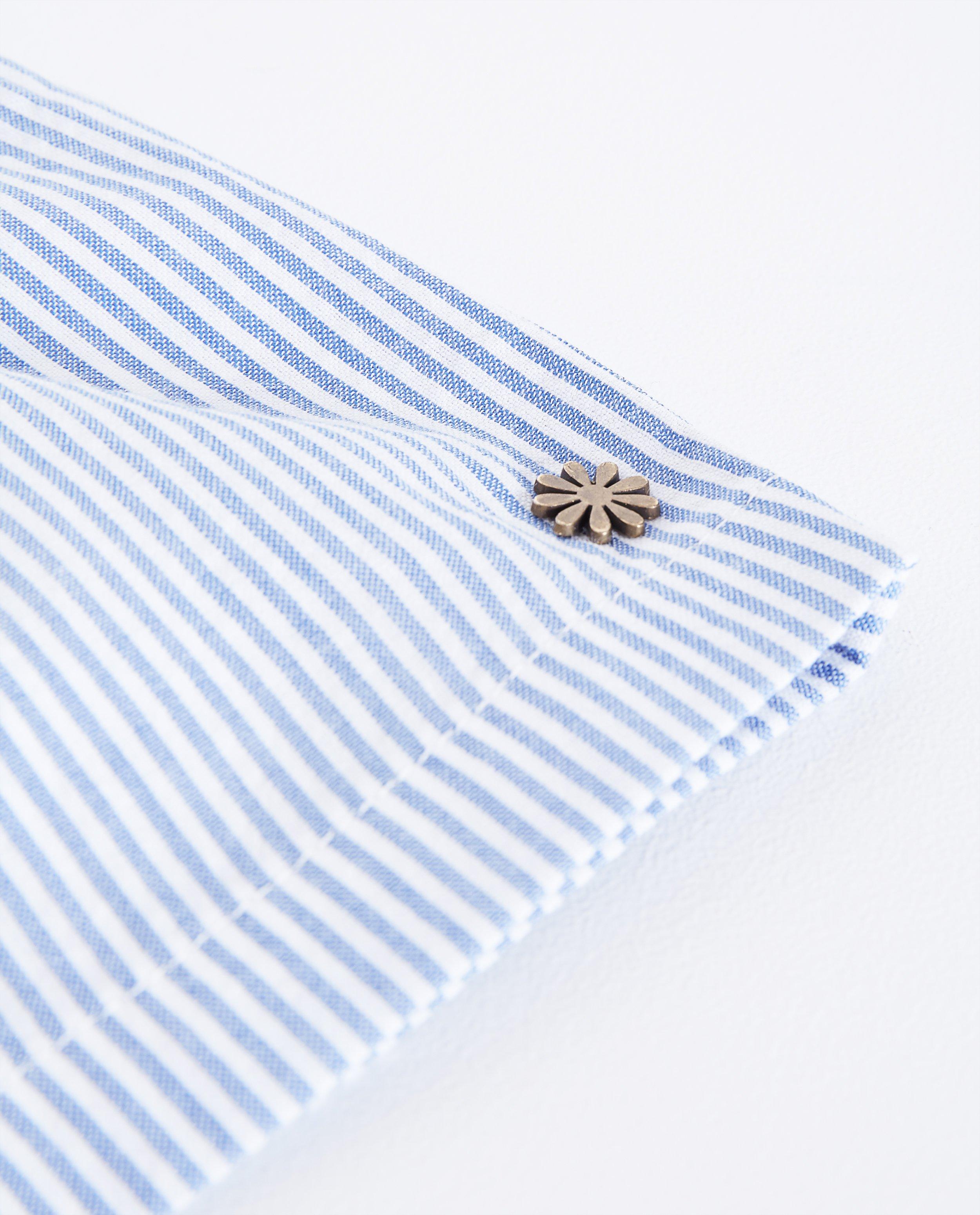 Kleedjes - Blauw-wit gestreepte jurk