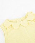 T-shirts - Gele gestreepte top met metaaldraad