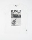 Wit T-shirt met rock print - null - JBC