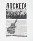 T-shirts - Wit T-shirt met rock print