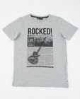 Grijs T-shirt met rock print - null - JBC