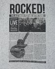 T-shirts - Grijs T-shirt met rock print