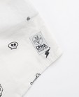 Chemises - Wit hemd met print + das